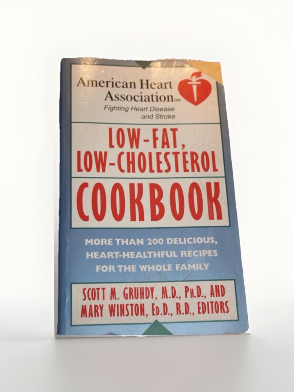 Vintage American Heart Association Low-Fat Low-Cholesterol Cookbook Winston